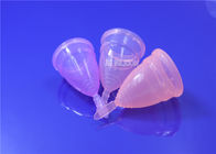 Lavender Pink Silicone Menstrual Cup Flexible Preventing Leaks Simple Use