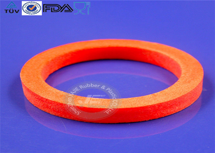 Heat Stabile Molded Silicone Parts , Reusable Silicone O Ring Gasket