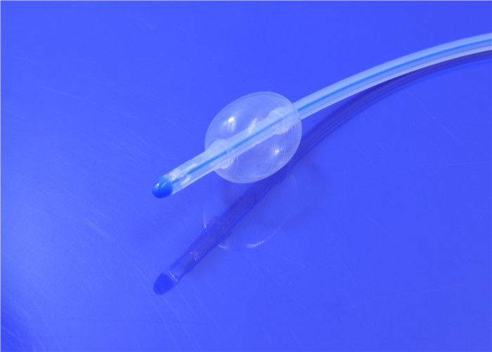 Integrated Bend Tip Indwelling Bladder Catheter , Silastic Foley Catheter