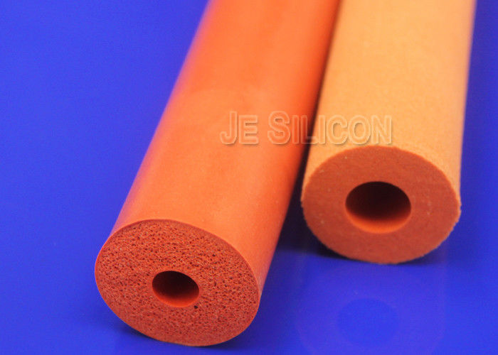 Thermal Insulation Silicone Foam Tube Buffed Surface 4-80mm Wall Thickness