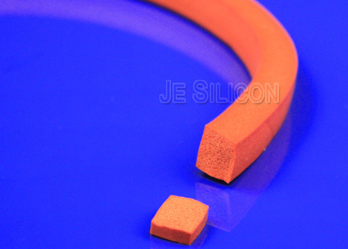 Electrical Appliance Silicone Foam Rubber Strips Anti Aging Square Elastic