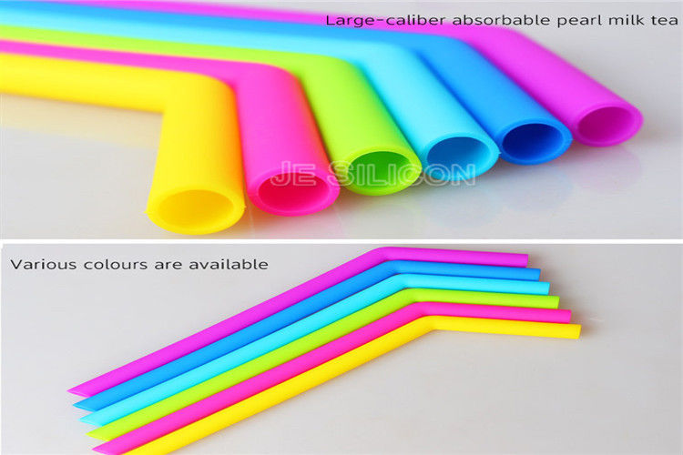 Curved Bent Drinking Silicone Straws Dishwasher Safe Any Colors Easy To Clean